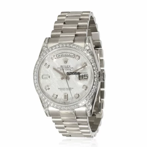 Defect Replica Rolex Day-date 36 118389 Automatic Movement 36mm White Gold Case Mens/unisex Watch