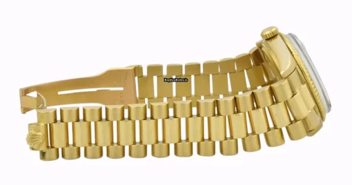 Reliable Fake Rolex Day-date 36 1803 Caliber 1556 Automatic Movement 36mm Yellow Gold Case Mens/unisex Watch - Image 4
