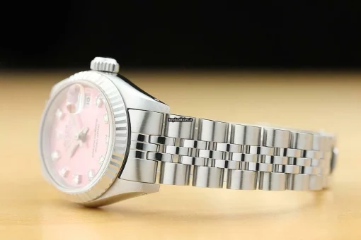 Incredible Knockoff Rolex Lady-datejust 69174 Caliber 2135 Automatic Movement 26mm Steel Case Womens Watch - Image 4
