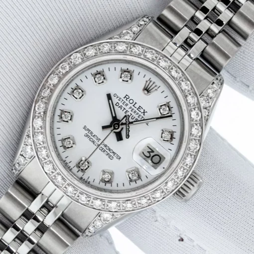 Defect Fake Rolex Lady-datejust 6917 Caliber 2030 Automatic Movement 26mm Steel Case Womens Watch