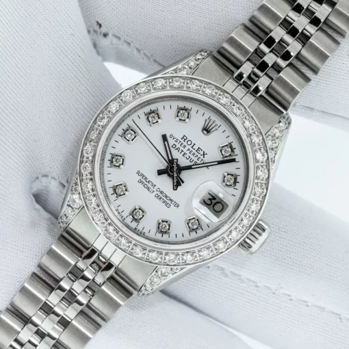 Defect Fake Rolex Lady-datejust 6917 Caliber 2030 Automatic Movement 26mm Steel Case Womens Watch - Image 2