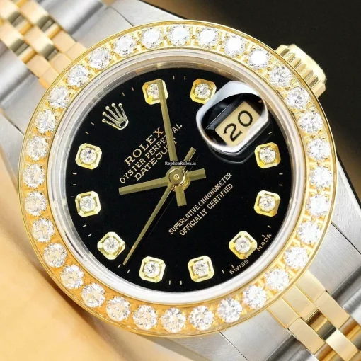 Trustworthy Fake Rolex Lady-datejust 69173 Caliber 2135 Automatic Movement 26mm Steel Case Womens Watch