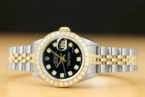 Trustworthy Fake Rolex Lady-datejust 69173 Caliber 2135 Automatic Movement 26mm Steel Case Womens Watch - Image 3