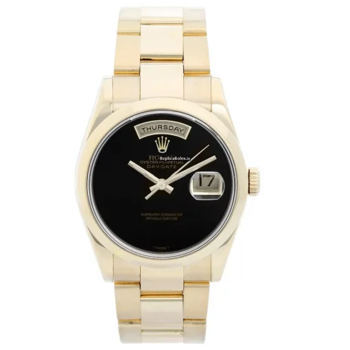 Aaa Replica Rolex Day-date 36 118208 Automatic Movement 36mm Yellow Gold Case Mens/unisex Watch