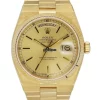 Awesome Clone Rolex Day-date Oysterquartz 19018 Quartz Movement 36mm Yellow Gold Case Mens/unisex Watch