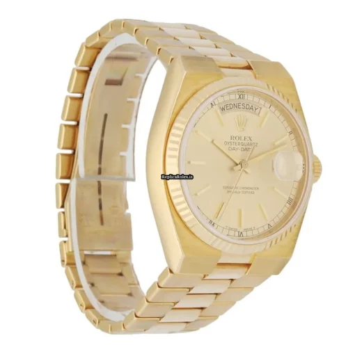 Awesome Clone Rolex Day-date Oysterquartz 19018 Quartz Movement 36mm Yellow Gold Case Mens/unisex Watch - Image 3