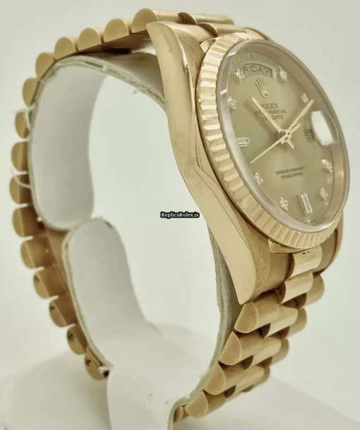 Cheap Replica Rolex Day-date 36 18238 Caliber 3155 Automatic Movement 36mm Yellow Gold Case Mens/unisex Watch - Image 2