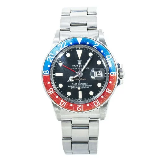 Luxury Replica Rolex Gmt-master 1675 Automatic Movement 40mm Steel Case Mens/unisex Watch