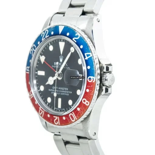 Luxury Replica Rolex Gmt-master 1675 Automatic Movement 40mm Steel Case Mens/unisex Watch - Image 3