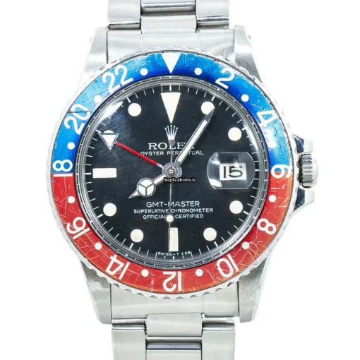 Luxury Replica Rolex Gmt-master 1675 Automatic Movement 40mm Steel Case Mens/unisex Watch - Image 4