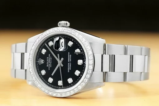 Stylish Fake Rolex Datejust 1601 Caliber 1570 Automatic Movement 36mm Steel Case Mens/unisex Watch - Image 2