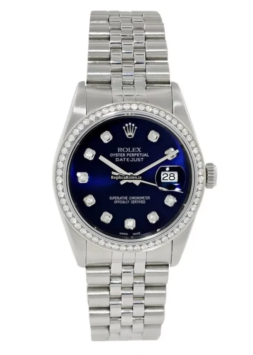 Top Replica Rolex Datejust 16234 Automatic Movement 36mm Steel Case Mens/unisex Watch - Image 2