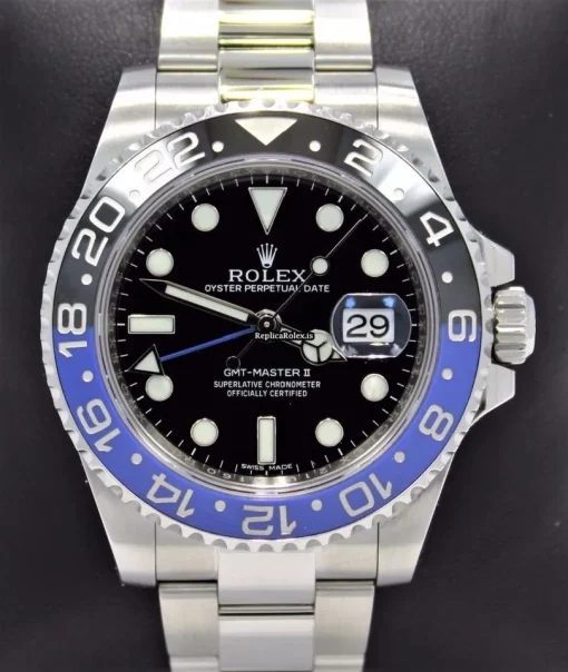 Discount Copies Rolex Gmt-master II 116710 Caliber 3185 Automatic Movement 40mm Steel Case Watch