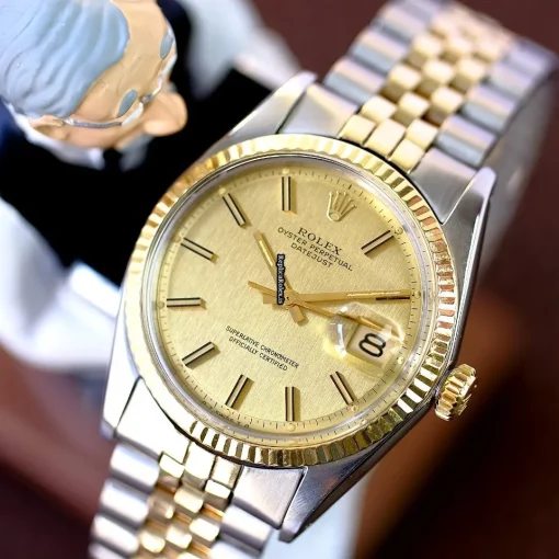 Best Replica Rolex Datejust 1601 Caliber 1570 Automatic Movement 36mm Gold/steel Case Mens/unisex Watch - Image 2