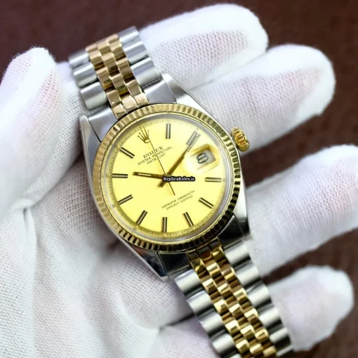 Best Replica Rolex Datejust 1601 Caliber 1570 Automatic Movement 36mm Gold/steel Case Mens/unisex Watch - Image 4