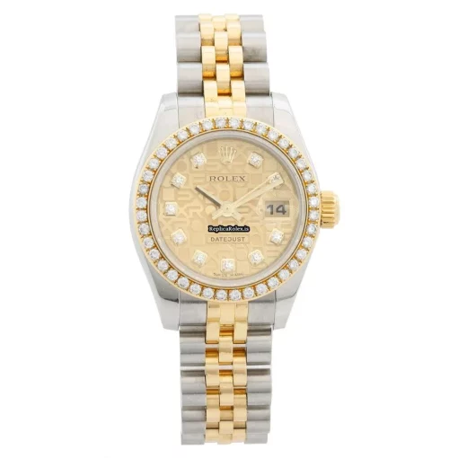 Pleasing Imitation Rolex Lady-datejust 179173 Automatic Movement 26mm Gold/steel Case Womens Watch
