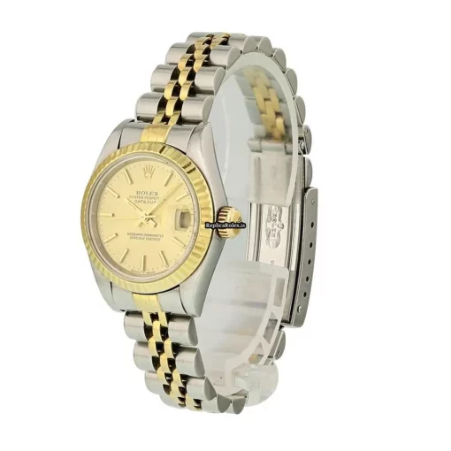 Remarkable Fake Rolex Lady-datejust 69173 Caliber 2135 Automatic Movement 26mm Steel Case Womens Watch - Image 3