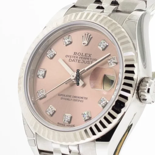 Perfect Fake Rolex Lady-datejust 279174 Caliber 2236 Automatic Movement 28mm Steel Case Womens Watch