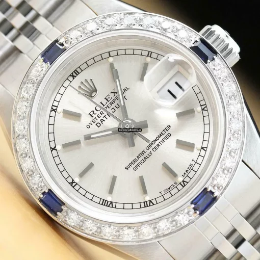 Good Fake Rolex Lady-datejust 69174 Caliber 2135 Automatic Movement 26mm Steel Case Womens Watch