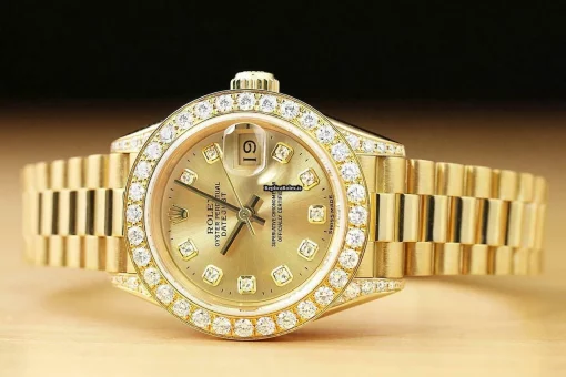 Wonderful Fakes Rolex Lady-datejust 69178 Caliber 2135 Automatic Movement 26mm Yellow Gold Case Womens Watch - Image 3