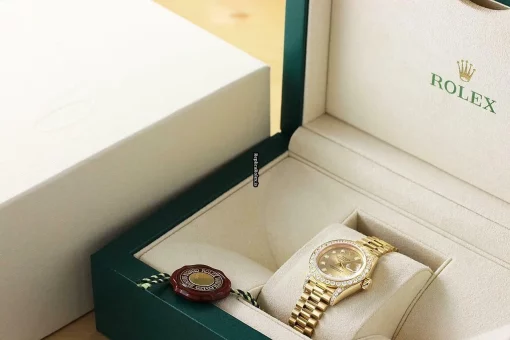 Wonderful Fakes Rolex Lady-datejust 69178 Caliber 2135 Automatic Movement 26mm Yellow Gold Case Womens Watch - Image 6