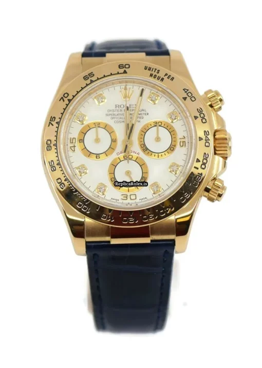 Inexpensive Replica Rolex Daytona 116518 Caliber 4130 Automatic Movement 40mm Yellow Gold Case Mens/unisex Watch