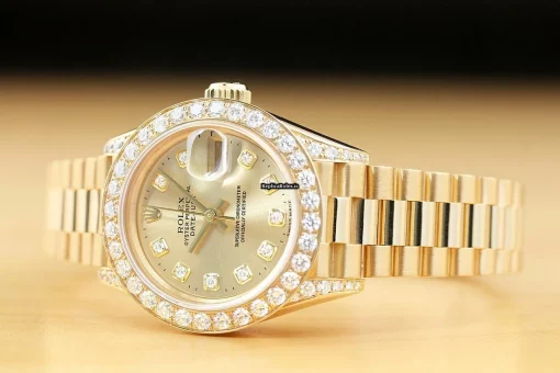 Wholesale Replicas Rolex Lady-datejust 69178 Caliber 2135 Automatic Movement 26mm Yellow Gold Case Womens Watch - Image 2