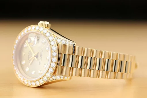 Wholesale Replicas Rolex Lady-datejust 69178 Caliber 2135 Automatic Movement 26mm Yellow Gold Case Womens Watch - Image 4