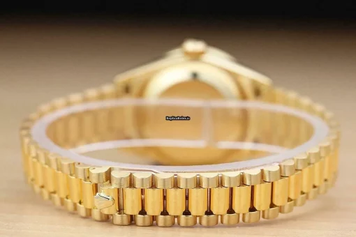 Cheap Replica Rolex Lady-datejust 69178 Caliber 2135 Automatic Movement 26mm Yellow Gold Case Womens Watch - Image 7