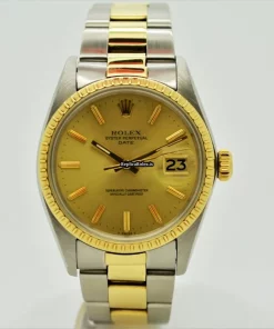 Pleasing Copy Rolex Oyster Perpetual Date 1505 Caliber 1570 Automatic Movement 34mm Gold/steel Case Mens/unisex Watch