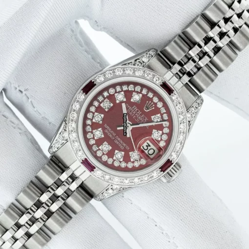 Amazing Replica Rolex Lady-datejust 6917 Caliber 2030 Automatic Movement 26mm Steel Case Womens Watch - Image 10