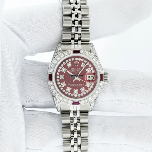 Amazing Replica Rolex Lady-datejust 6917 Caliber 2030 Automatic Movement 26mm Steel Case Womens Watch - Image 11