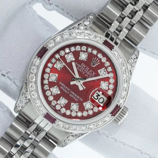 Amazing Replica Rolex Lady-datejust 6917 Caliber 2030 Automatic Movement 26mm Steel Case Womens Watch - Image 12