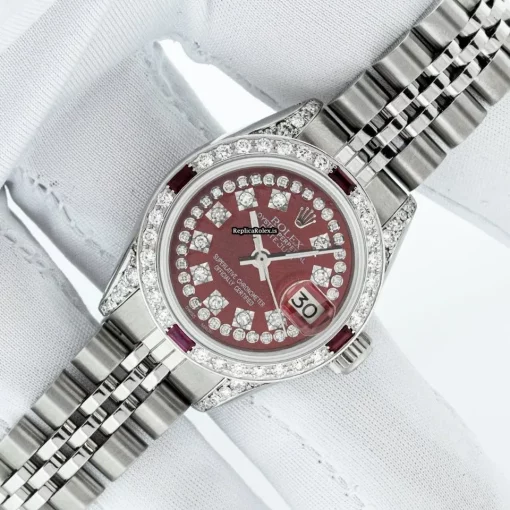 Amazing Replica Rolex Lady-datejust 6917 Caliber 2030 Automatic Movement 26mm Steel Case Womens Watch - Image 2