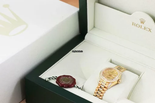 Luxury Replica Rolex Lady-datejust 69178 Caliber 2135 Automatic Movement 26mm Yellow Gold Case Womens Watch - Image 6