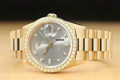 Unique Replica Rolex Day-date 36 18238 Caliber 3155 Automatic Movement 36mm Yellow Gold Case Mens/unisex Watch - Image 2