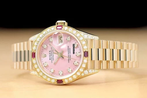 Appealing Imitation Rolex Lady-datejust 69178 Caliber 2135 Automatic Movement 26mm Yellow Gold Case Womens Watch - Image 2