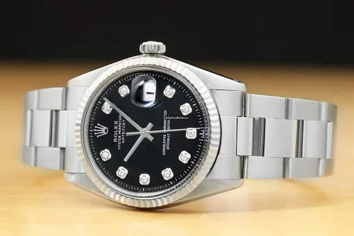 Swiss Replica Rolex Datejust 1601 Caliber 1570 Automatic Movement 36mm Steel Case Mens/unisex Watch - Image 3
