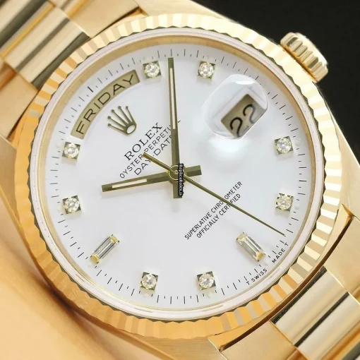 1:1 Replica Rolex Day-date 36 18238 Caliber 3155 Automatic Movement 36mm Yellow Gold Case Mens/unisex Watch