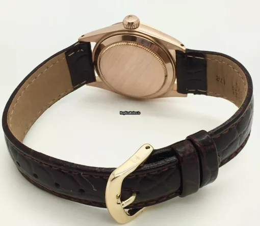 High-end Clone Rolex Oyster Perpetual Date 6627 Caliber 1161 Automatic Movement 31mm Rose Gold Case Watch - Image 4