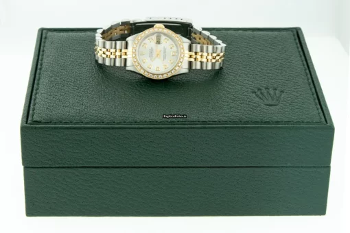 Excellent Fakes Rolex Lady-datejust 69173 Caliber 2135 Automatic Movement 26mm Gold/steel Case Womens Watch - Image 3