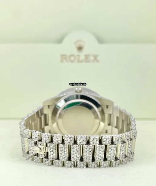 Superior Fake Rolex Day-date 40 228239 Caliber 3255 Automatic Movement 40mm White Gold Case Mens/unisex Watch - Image 4