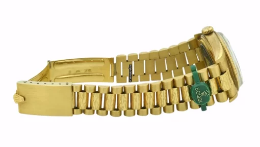 Trustworthy Knockoff Rolex Day-date 36 1803 Caliber 1556 Automatic Movement 36mm Yellow Gold Case Mens/unisex Watch - Image 4