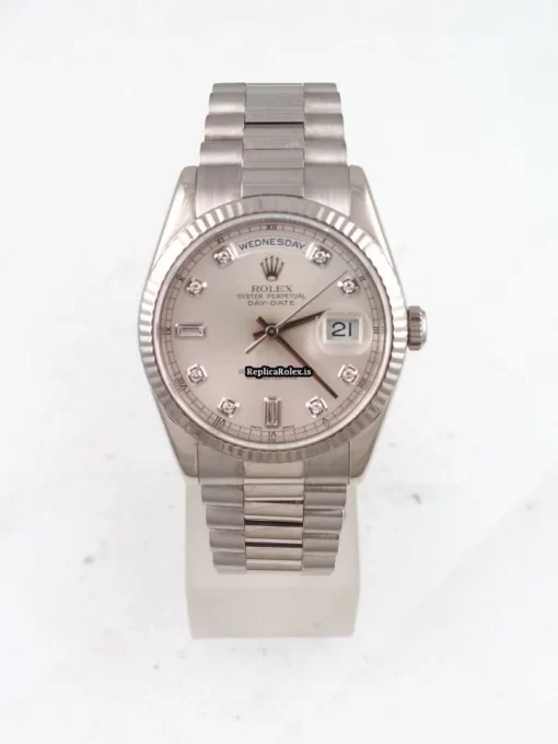 Luxury Replicas Rolex Day-date 36 118239 Caliber 3155 Automatic Movement 36x43mm White Gold Case Mens/unisex Watch - Image 2