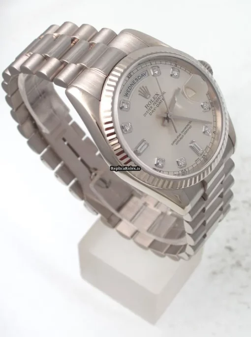 Luxury Replicas Rolex Day-date 36 118239 Caliber 3155 Automatic Movement 36x43mm White Gold Case Mens/unisex Watch - Image 4