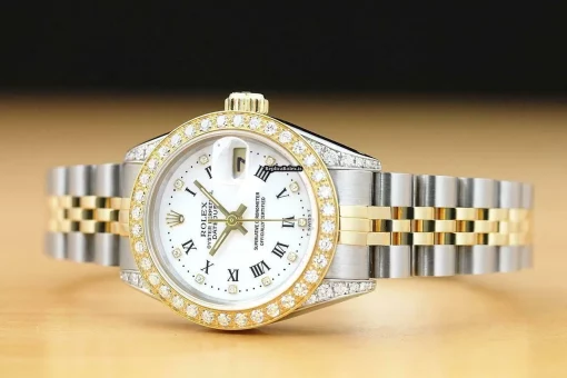 Defect Replica Rolex Lady-datejust 69173 Caliber 2135 Automatic Movement 26mm Steel Case Womens Watch - Image 2