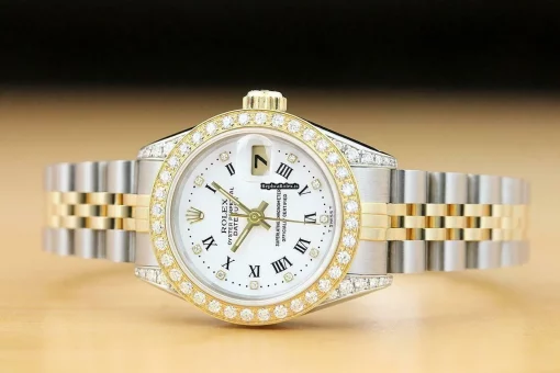 Defect Replica Rolex Lady-datejust 69173 Caliber 2135 Automatic Movement 26mm Steel Case Womens Watch - Image 3