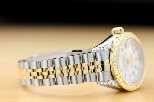 Defect Replica Rolex Lady-datejust 69173 Caliber 2135 Automatic Movement 26mm Steel Case Womens Watch - Image 7