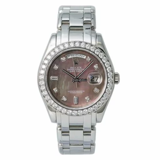 Unique Fake Rolex Day-date 18946 Automatic Movement 28mm Platinum Case Mens/unisex Watch