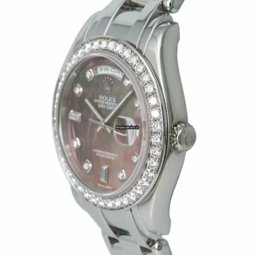 Unique Fake Rolex Day-date 18946 Automatic Movement 28mm Platinum Case Mens/unisex Watch - Image 3
